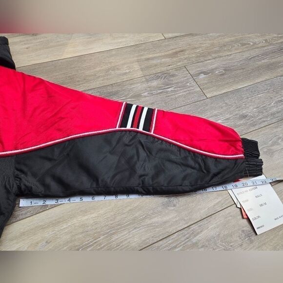 Nwt Chicago Bulls winter jacket Fans Gear NBA licensed mens med red black Jordan - Picture 8 of 16